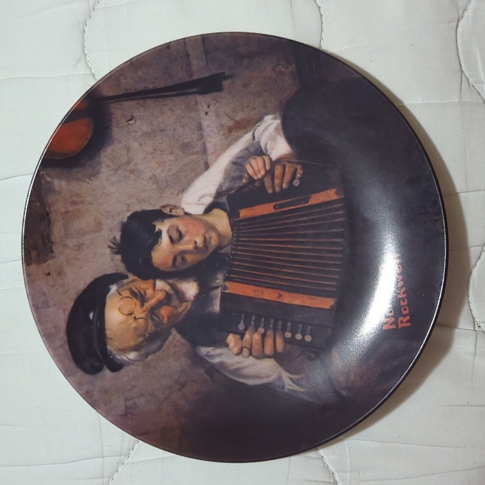 Norman Rockwell THE MUSIC MAKER limited edition vintage plate